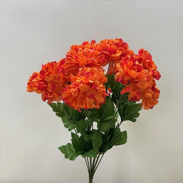 [SB7010-ORG] 19" MARIGOLD BUSH X9 4" dia ORANGE