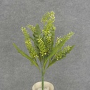 18" SEED/LEAF BUSH X6 PLASTIC GREEN