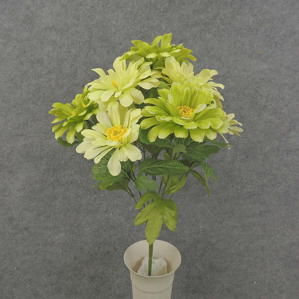 [SB8001-GRN] 17" ZINNIA BUSH X10 GREEN