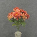 17" ZINNIA BUSH X10 PEACH