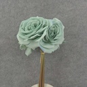 12" ROSE BUNDLE X5 4.5" dia TEAL