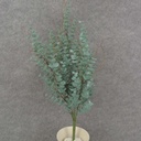 EUCALYPTUS BUSH X7 20" PLASTIC DARK GREEN