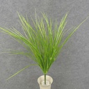 GRASS BUSH X9 23" PLASTIC LIGHT GREEN