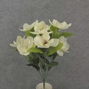 19" MAGNOLIA BUSH X11 SATIN CREAM/WHITE