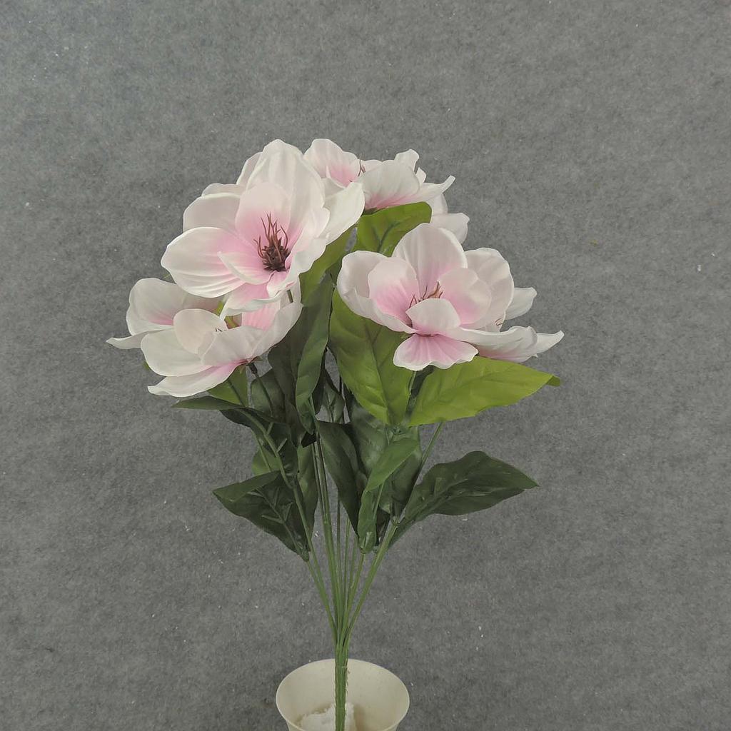 [SB8066-PNK] 19" MAGNOLIA BUSH X11 SATIN PINK