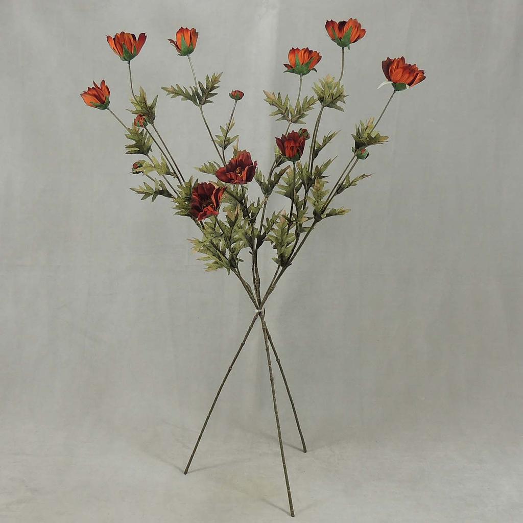 [SBF4049-RUS] 33" COSMOS SPRAY X3 (3/BUNDLE) RUST
