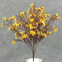 18" WAX FLOWER BUSH X9 GOLDEN YELLOW