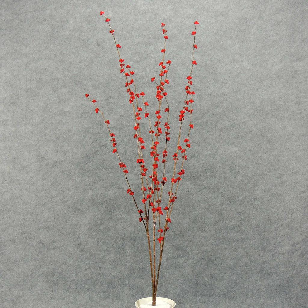 BERRY FUZZY BUSH X3 34&quot; W/BROWN STEM