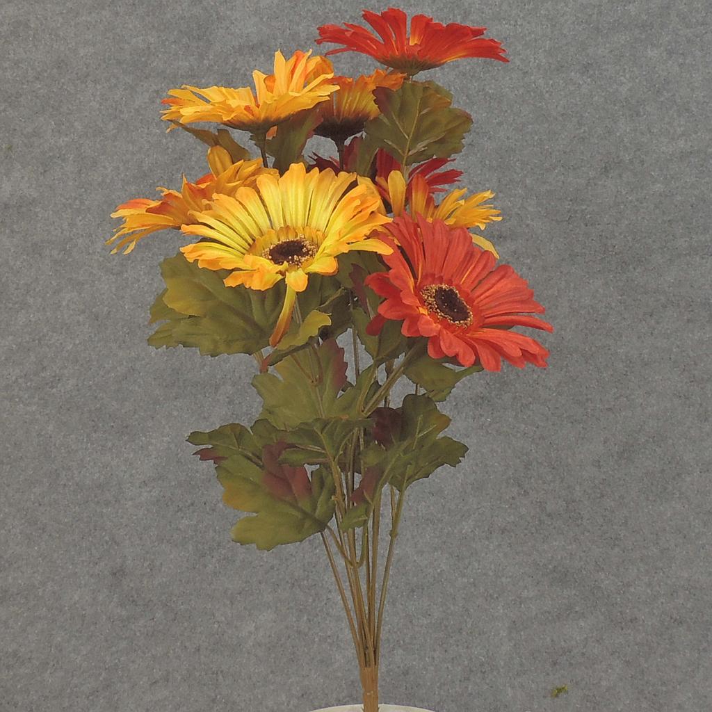 [SBF5000-AUT] 19" GERBERA BUSH X9 AUTUMN MIX