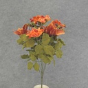 21" DAHLIA/LILY BUSH X12 RED/ORANGE