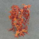 IVY LEAF HANGING BUSH X5 23"  ORANGE/RED
