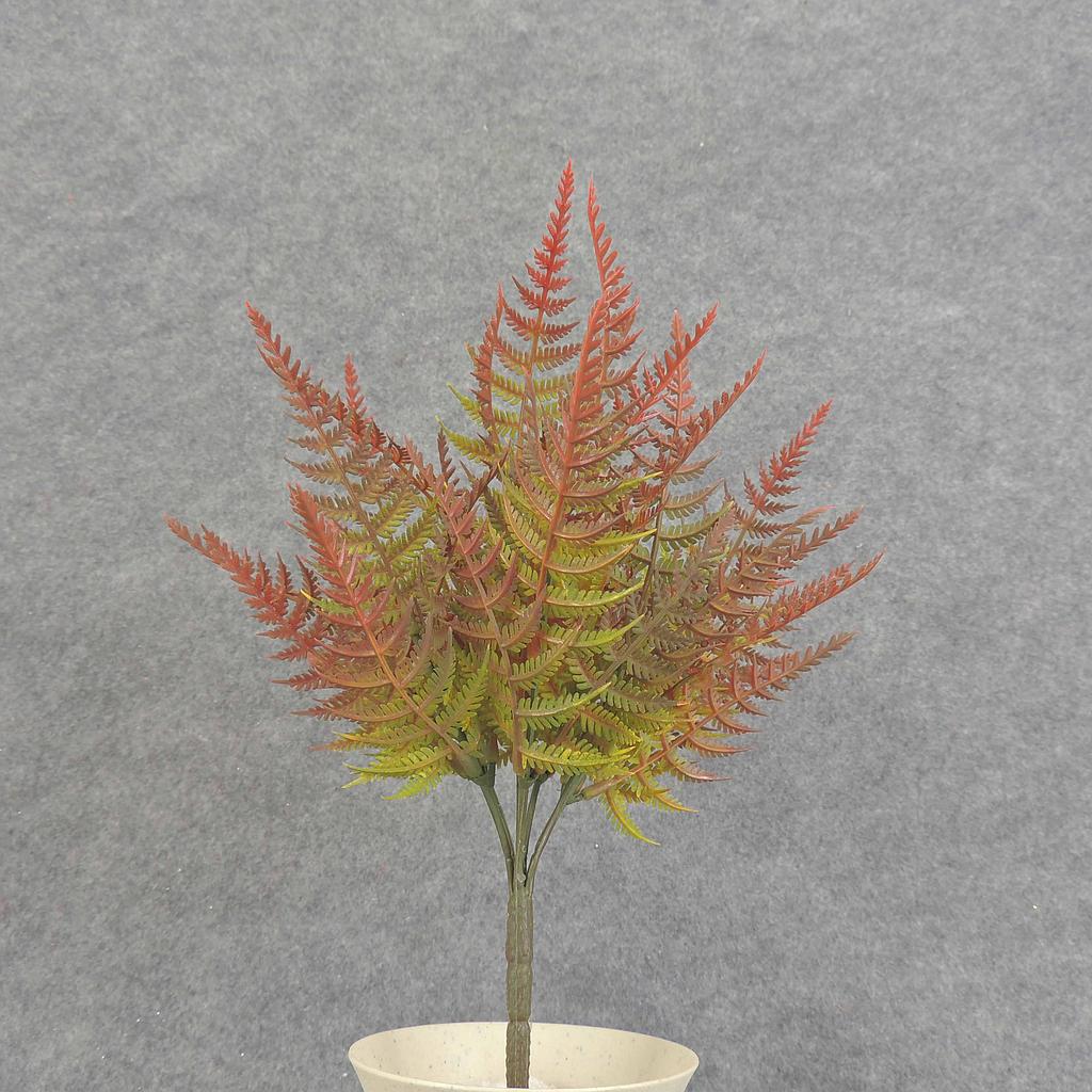[SBF6030-GRD] 13" FERN BUSH MINI X7 PLASTIC