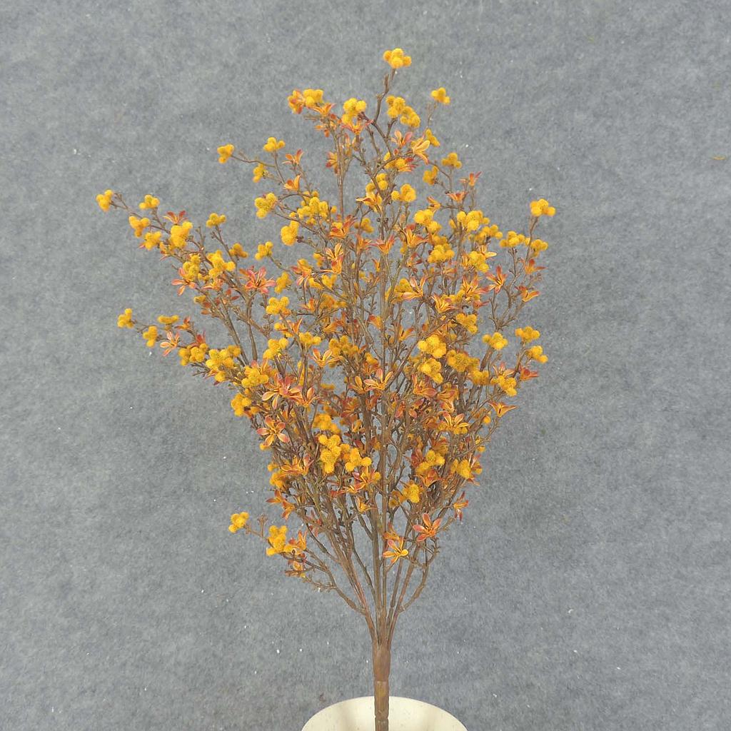 BLOSSOM/BERRY BUSH 20" MUSTARD