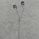 SKULL PICK 19" SILVER/BLACK