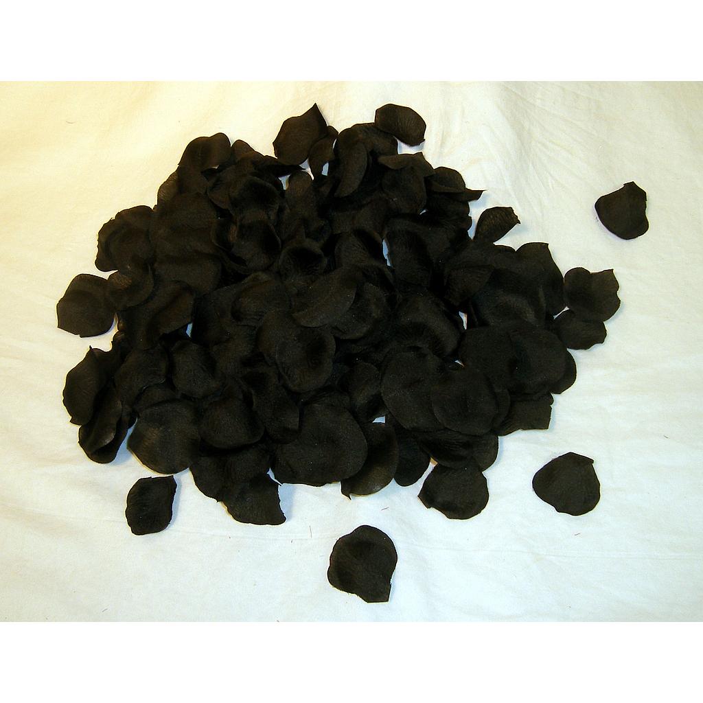 PETALS ROSE (PONGEE)   BLACK (200/BG)