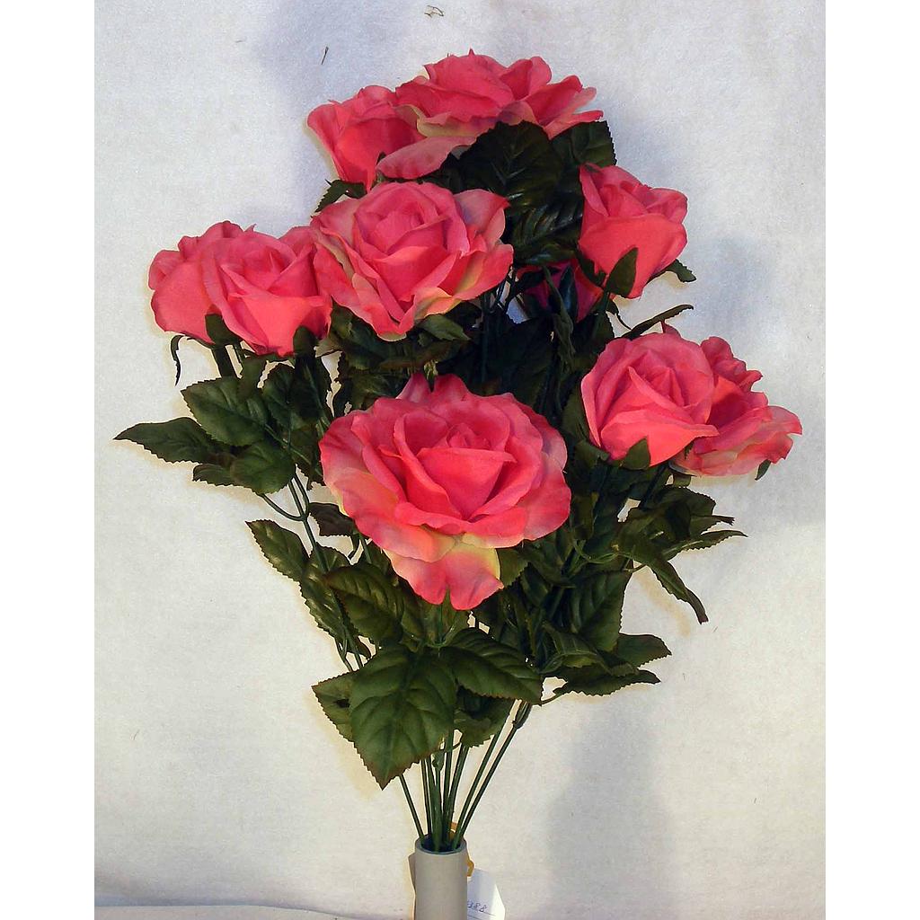 ROSE/ROSE BUD BUSH X12 CERISE