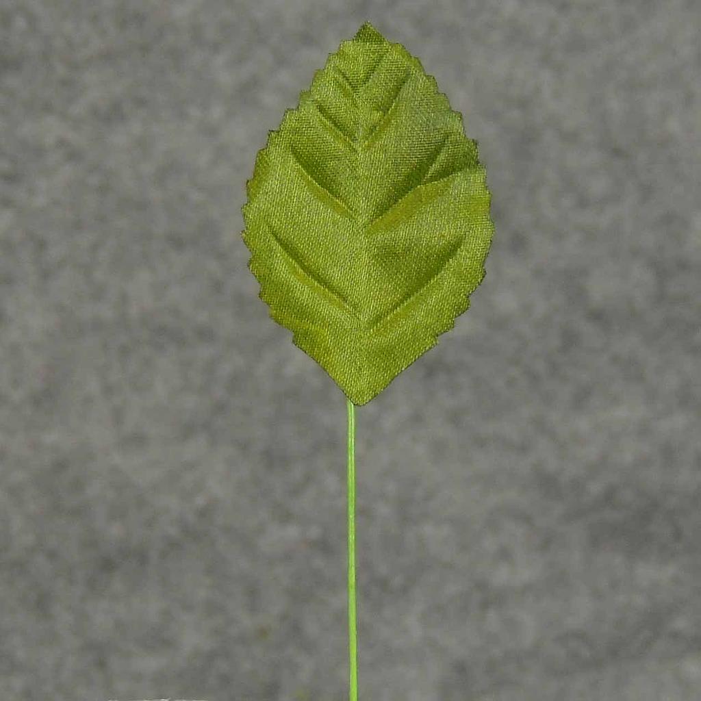 [SE16] LEAVES CORSAGE SMALL GREEN (100/BAG) (1.5"T x 1"W -3.75"OAL)