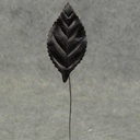 LEAVES CORSAGE MEDIUM BLACK (100/BAG) (2"T x 1"W - 4.75" OAL)