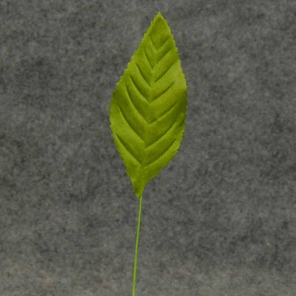 [SE18] LEAVES CORSAGE LARGE GREEN (100/BAG) (2.75" T x 1.25"W - 5" OAL)