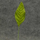 LEAVES CORSAGE LARGE GREEN (100/BAG) (2.75" T x 1.25"W - 5" OAL)