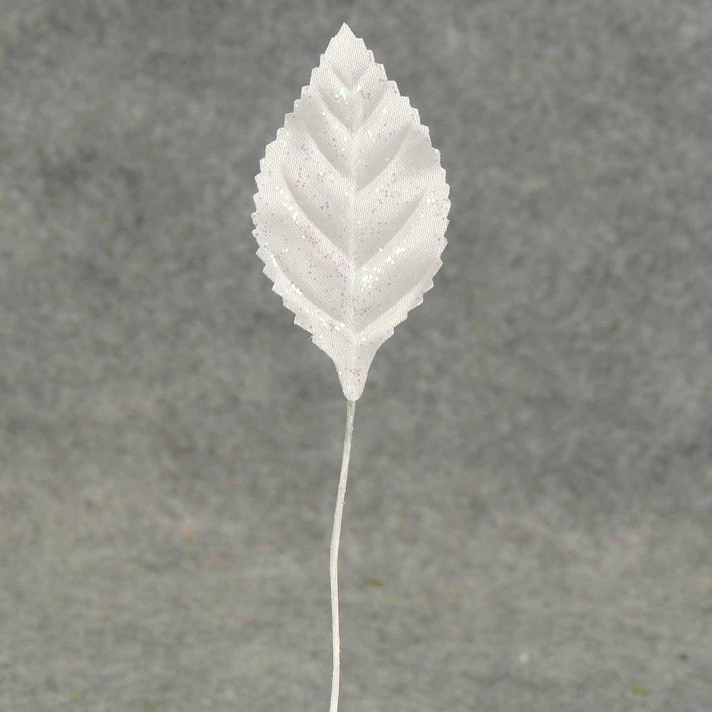 LEAVES CORSAGE MEDIUM WHITE/IRR (100/BAG)