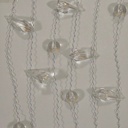 66" GARLAND TEAR DROP/PEARL HEART  CRYSTAL