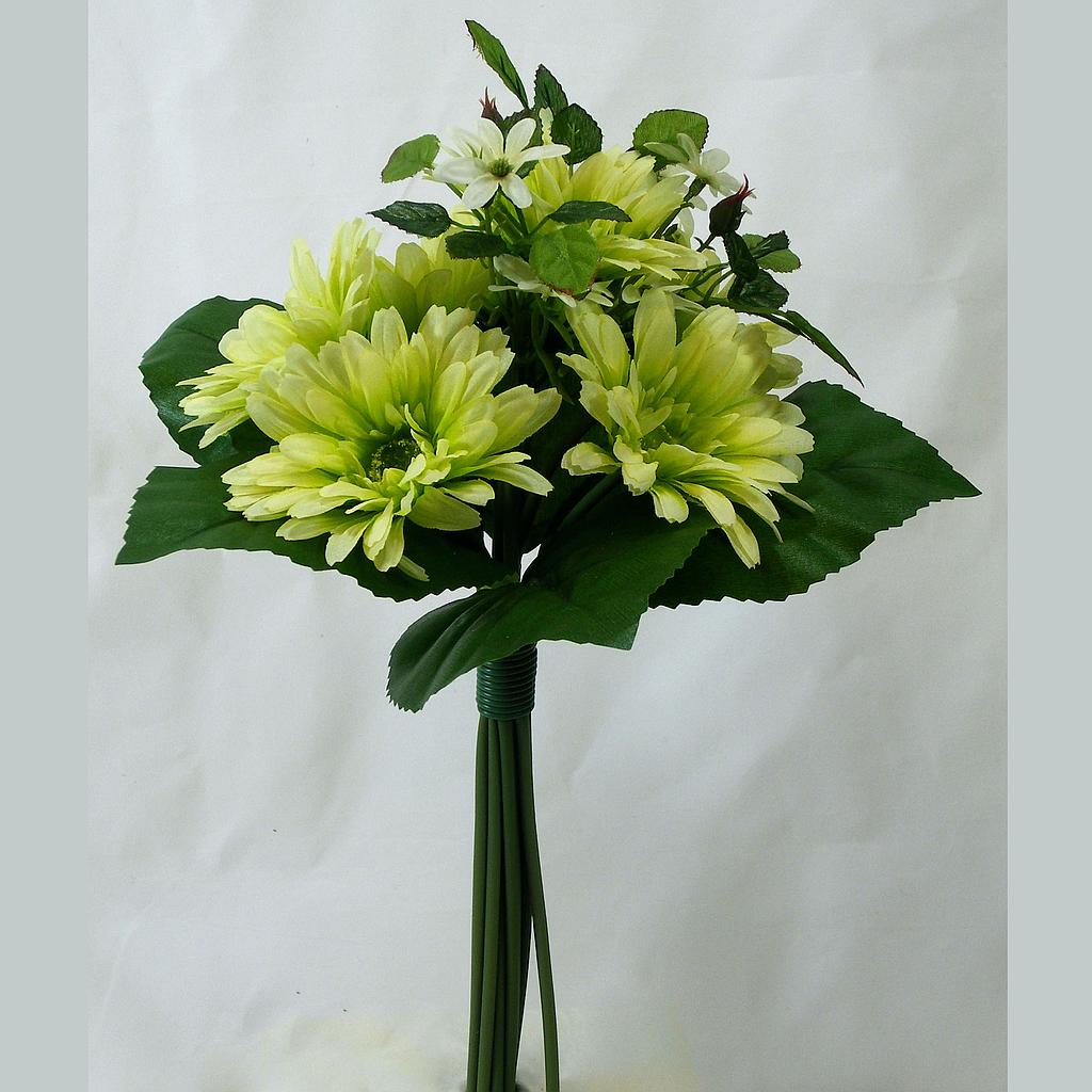 [SE336-GRN] GERBERA BUNDLE X7  GREEN