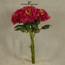 15" PEONY SPRAY X1 (3/BUNDLE) FUCHSIA