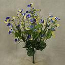PANSY BUSH X7   16.5"  YELLOW/BLUE