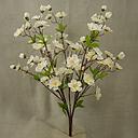 [SE4052-WHT] 22" BLOSSOM PEACH BUSH X7 WHITE