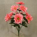 17" GERBERA SATIN BUSH X9 PINK
