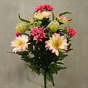 GERBERA/MIXED FLOWER BUSH X18  PINK