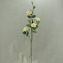 ROSE SPRAY W/4 BLOOMS+1 BUD 32"  CREAM