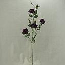 32" ROSE SPRAY W/4 BLOOMS+1 BUD PURPLE
