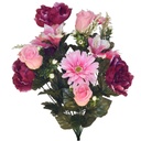 MIX PEONY/ROSE BUD BUSH X18  MAUVE/PINK