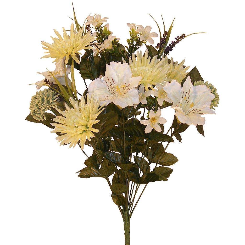 MIX MUM/ALSTROMERIA BUSH X18  LT.YELLOW/CREAM