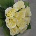 ROSE BUD BUNDLE X9 SATIN CREAM