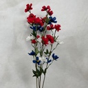 24.5" COSMOS BUSH X5  RED/WHITE/BLUE