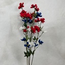 24.5&quot; COSMOS BUSH X5  RED/WHITE/BLUE