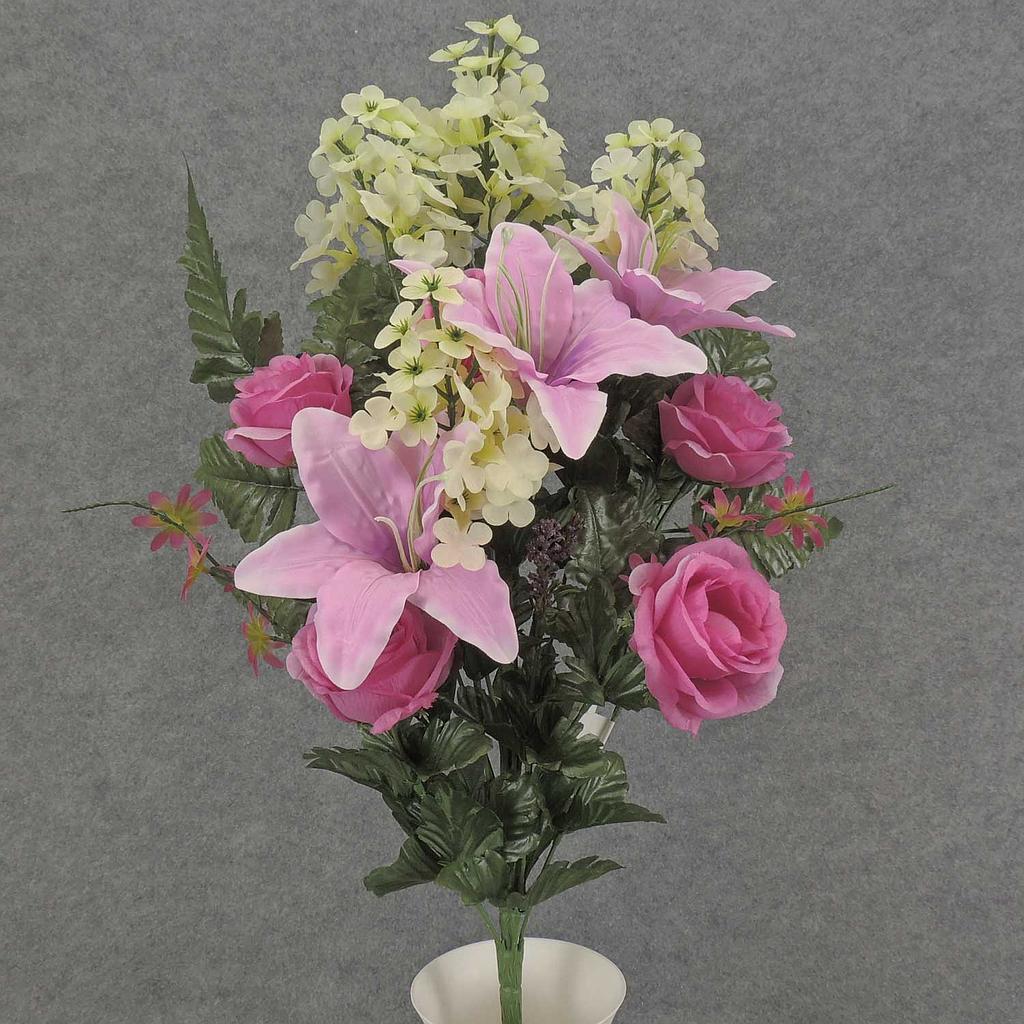 ROSE/LILY/LILAC HALF BUSH X15  PINK
