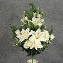 ROSE/LILY/GLAD HALF BUSH X18 WHITE