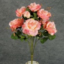 ROSE SATIN BUSH X9  PINK