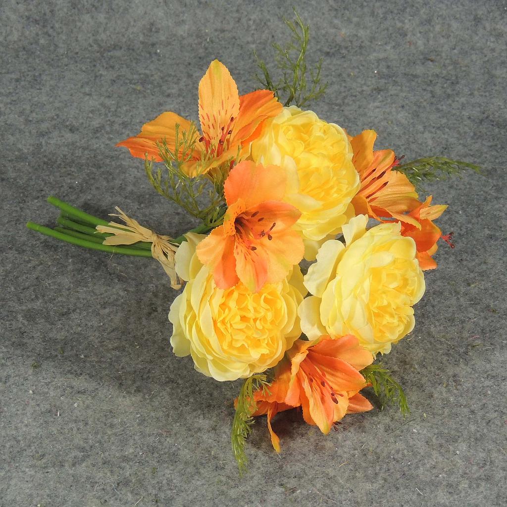 RANUNCULUS/ALSTROMERIA BUNDLE  ORANGE/YELLOW