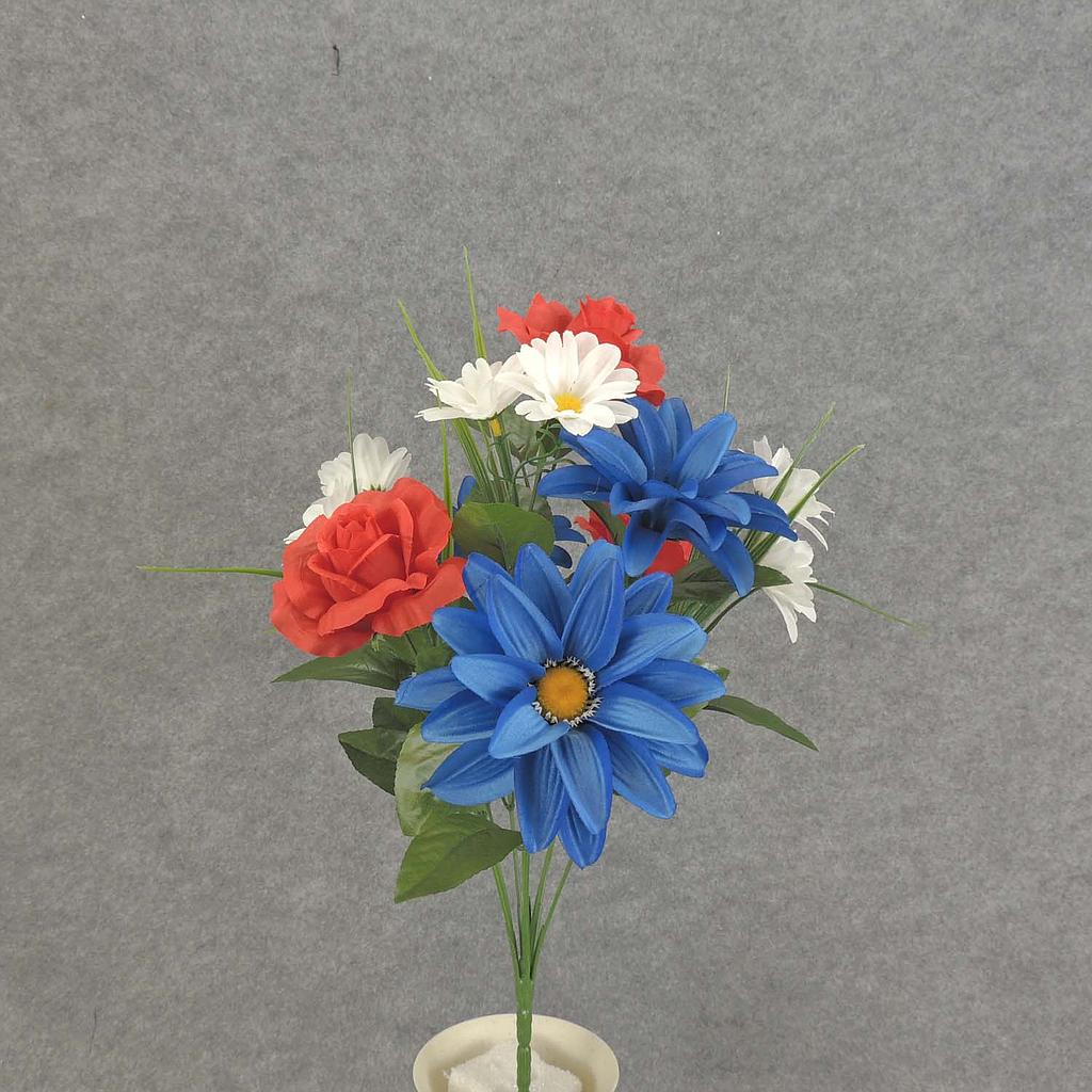 17" ROSE/DAHLIA/DAISY BUSH X9