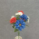 17" ROSE/DAHLIA/DAISY BUSH X9