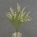 LILY OF THE VALLEY BUSHx9 15.5" PEARL FINISH