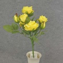 14" ROSE SPRAY X7 YELLOW