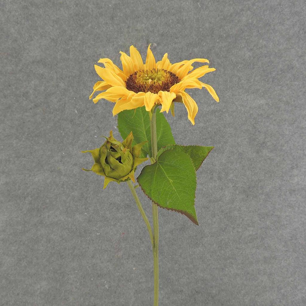 [SE6036] 20" SUNFLOWER STEM 6" BLM + BUD
