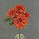 DAHLIA SPRAY X7 15.5"  ORANGE
