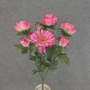 22" PEONY/GERBER MIX BUSH X12 PINK